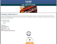 Tablet Screenshot of loreleicontractingllc.com